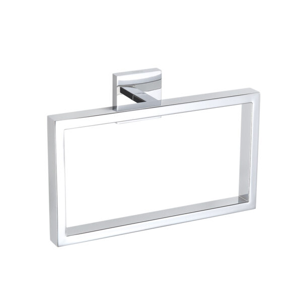 Porta Toalha De Rosto Mão Quadrado Aço Inox Cromado