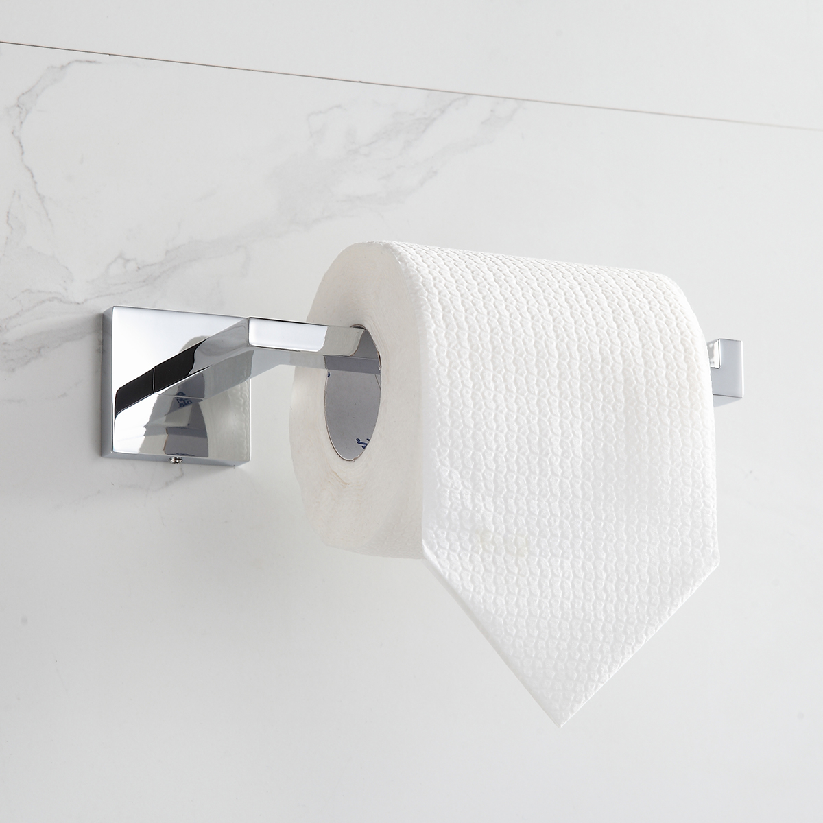 Papeleira Porta Papel Higiênico Aço Inox Cromado - Imagem 4