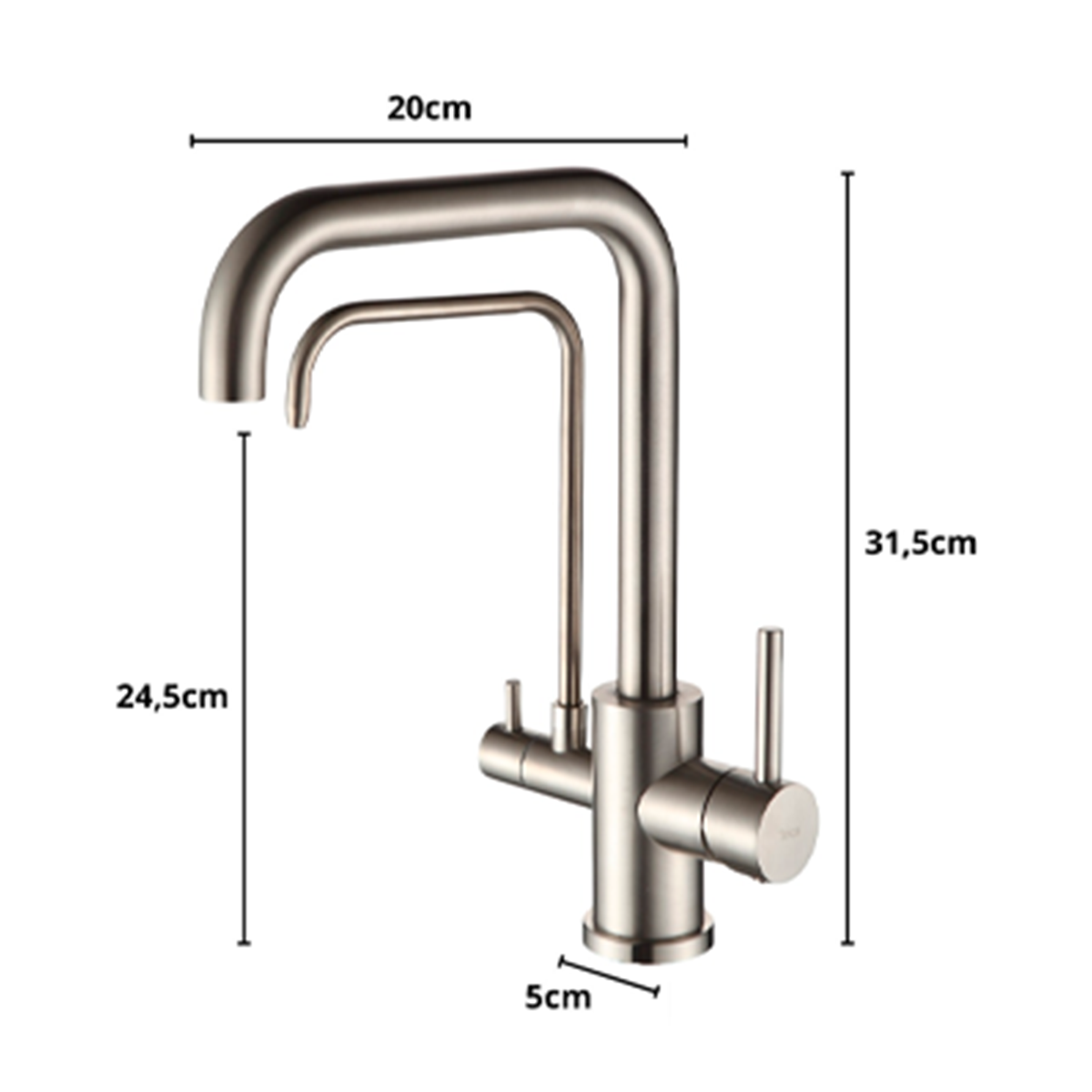Torneira Misturador Cozinha Com Filtro Monocomando Telca - Imagem 9