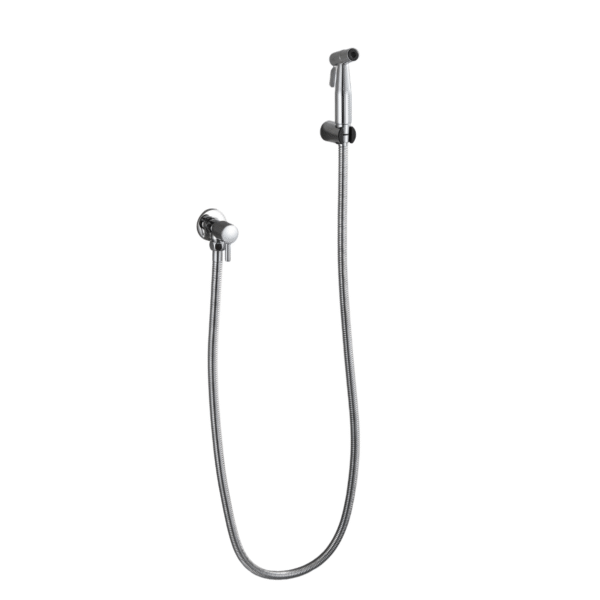 Ducha Higiênica Redonda Com Registro E Mangueira Telca