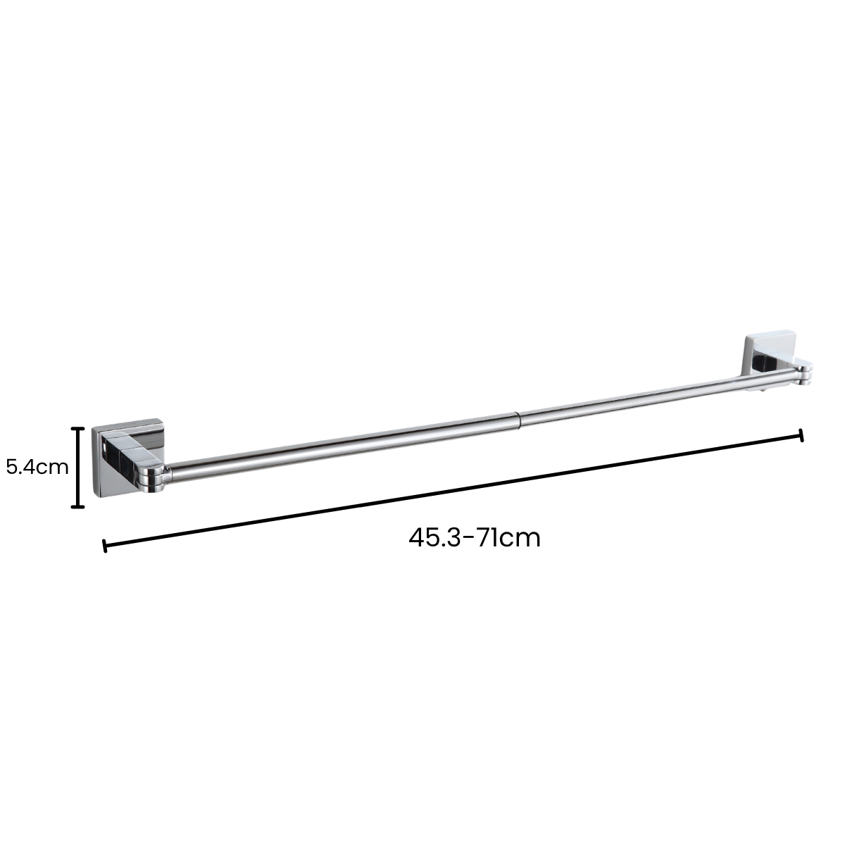 87002 - Toalheiro Extensível Articulado Cromado Brilhante – Telca - Imagem 9
