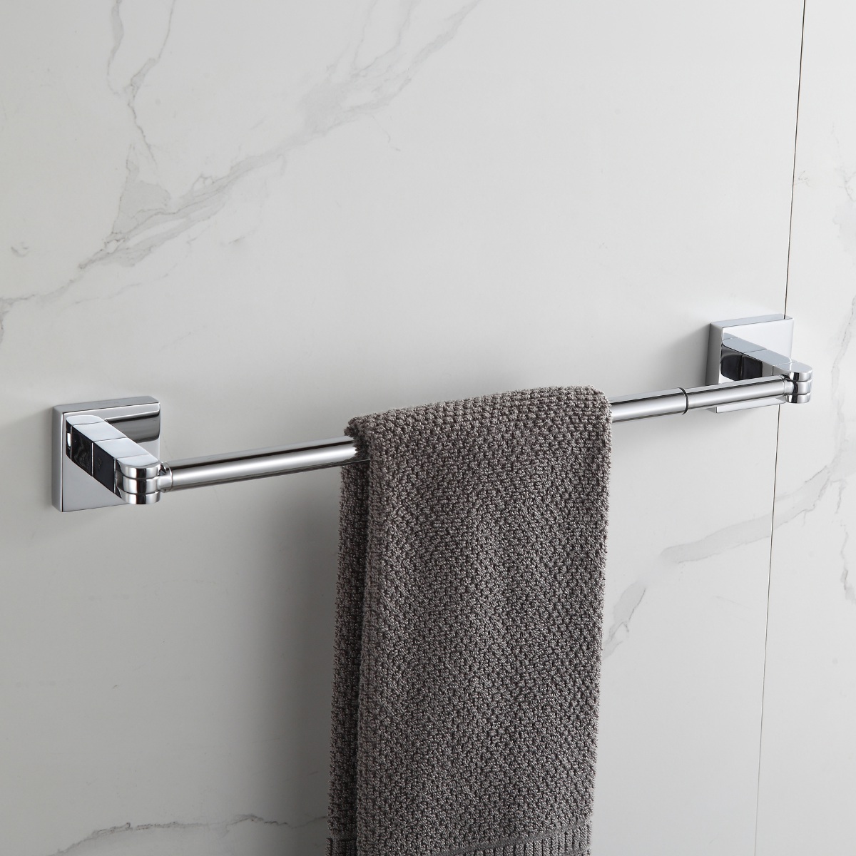 87002 - Toalheiro Extensível Articulado Cromado Brilhante – Telca - Imagem 2