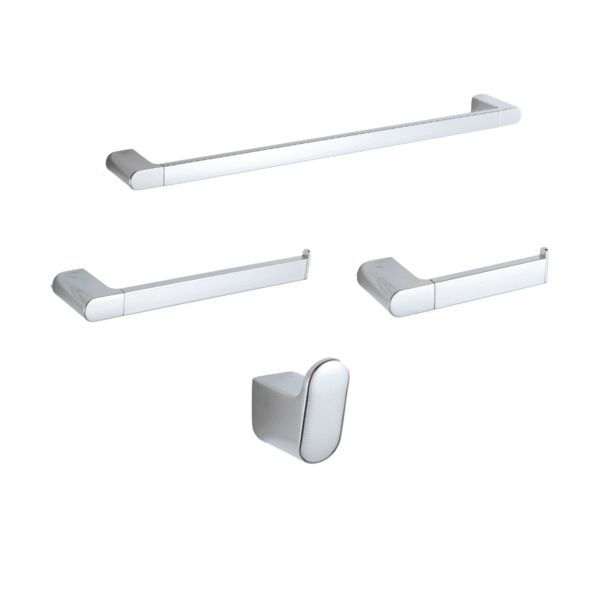 99100C Kit de Acessórios Para Banheiro 4 Peças Cromado Brilhante – Telca