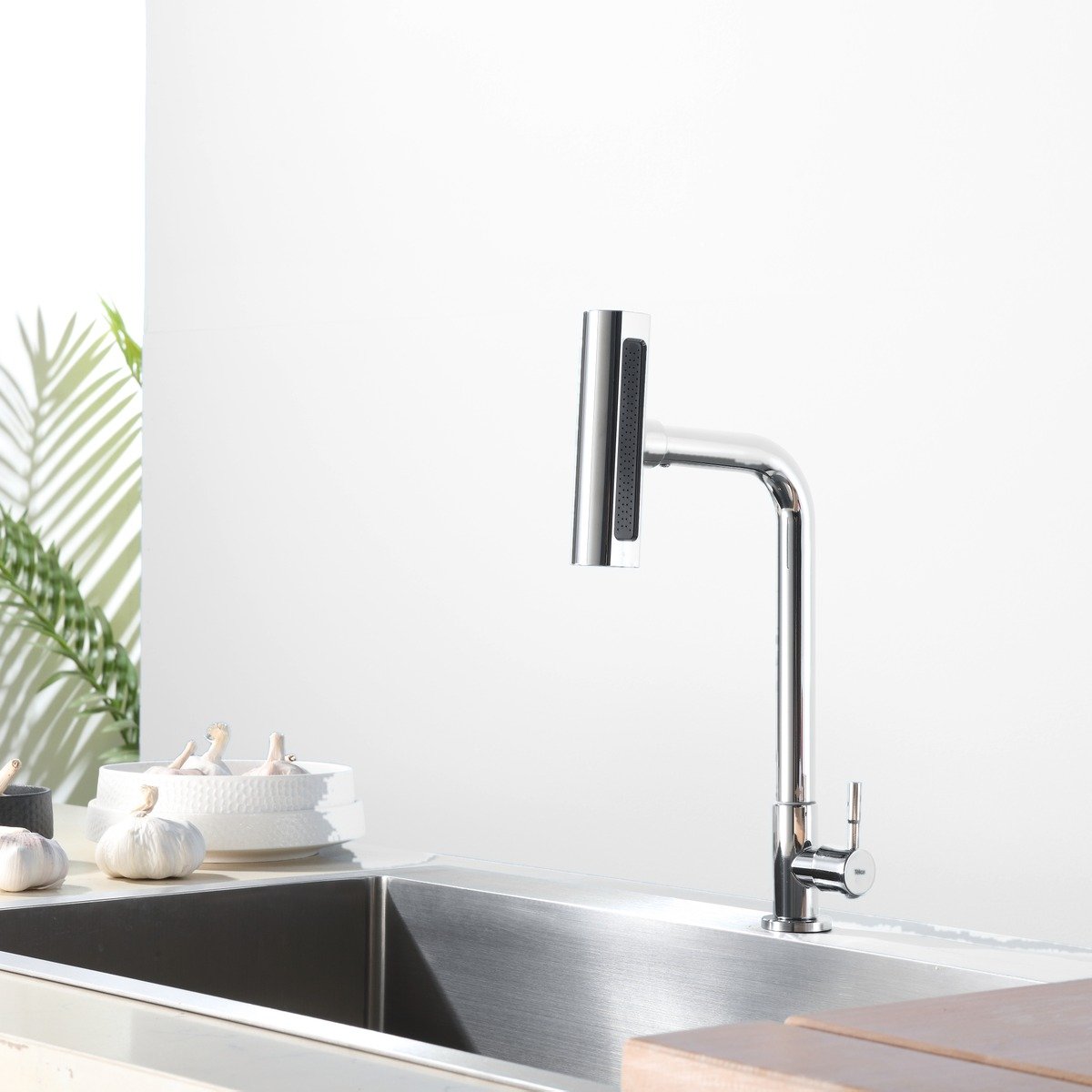 XSCF-8648C - Torneira Flexível Água Fria Cozinha Com Ducha Para Bancada Telca - Imagem 2